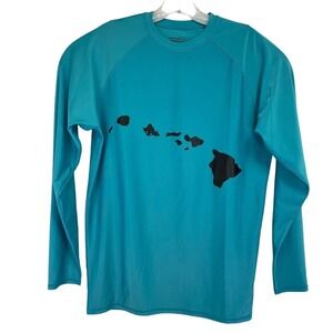 Sea Hawaii Monkskin Sz Medium Teal Pullover Shirt Beach Surfing (J36) NW/OTs